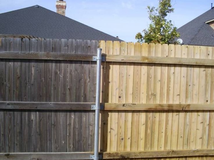 Fence Cleaning Before and After image